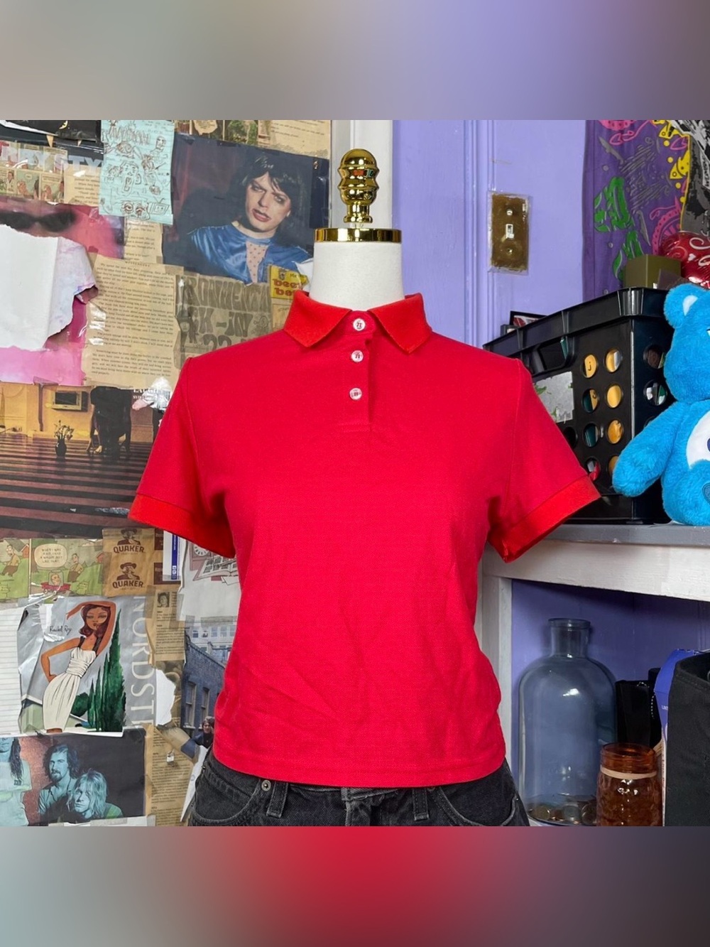 Red Polo Top